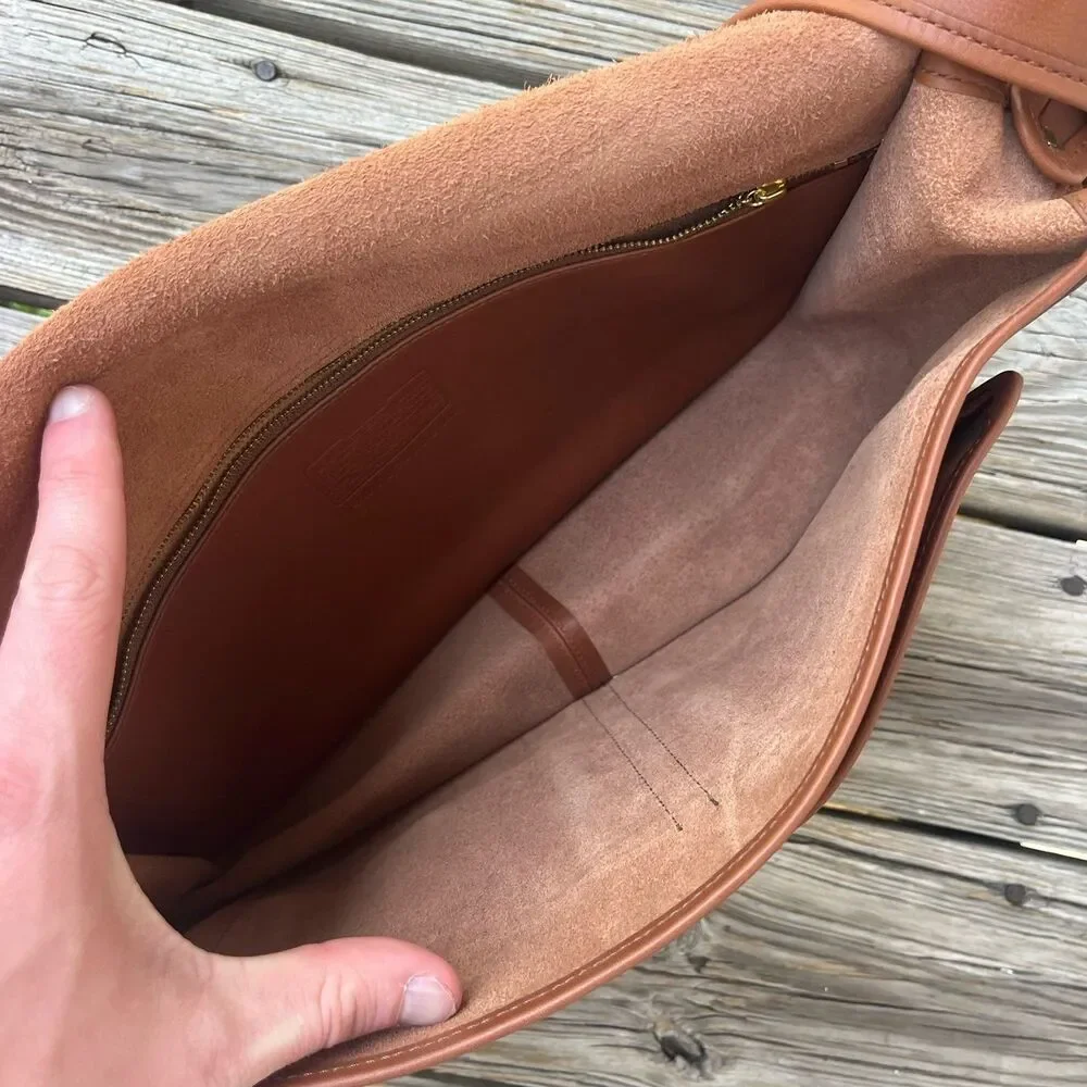 Coach Classic 18000 Reissue Limited Ed. British Tan Leather Field Messenger Bag